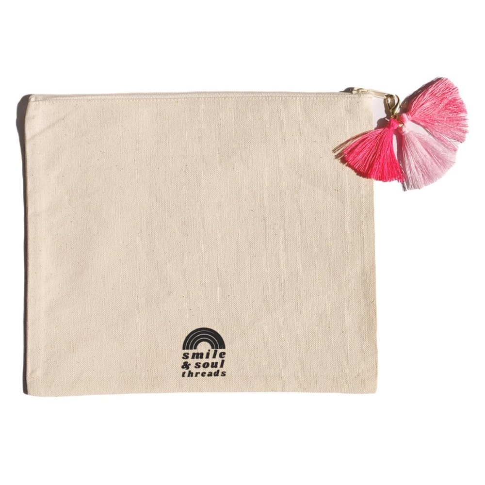Have More Fun Smiley Face Zipper Pouch - Picture 3 of 5